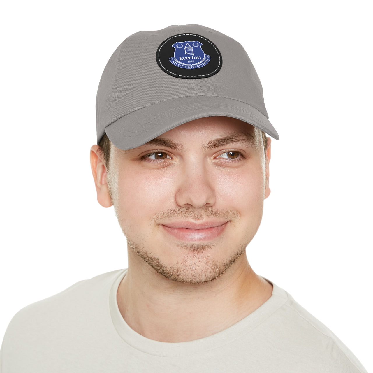 Everton Dad Hat with Leather Patch (Round)