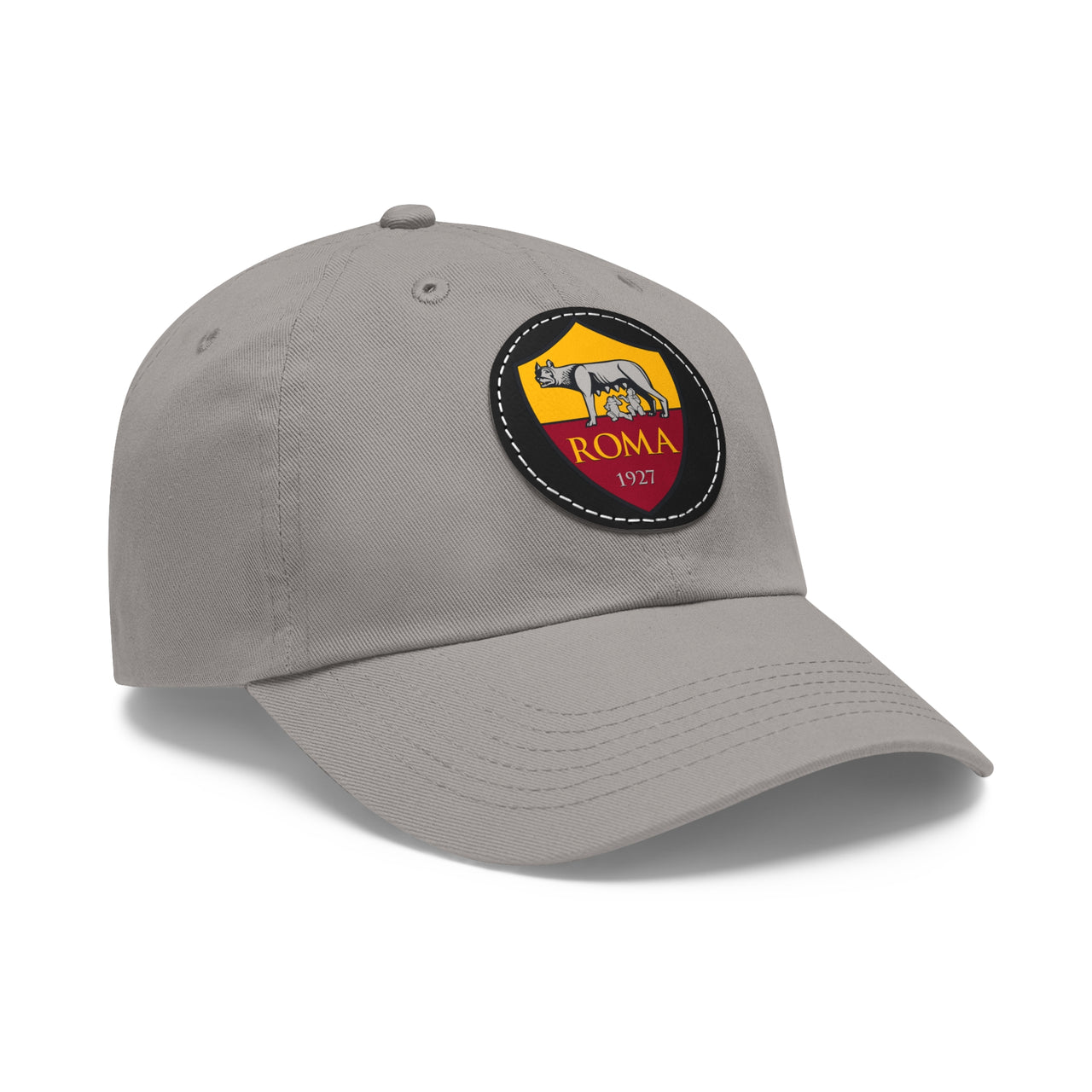 Roma Dad Hat with Leather Patch (Round)