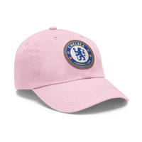 Thumbnail for Chelsea Dad Hat with Leather Patch (Round)