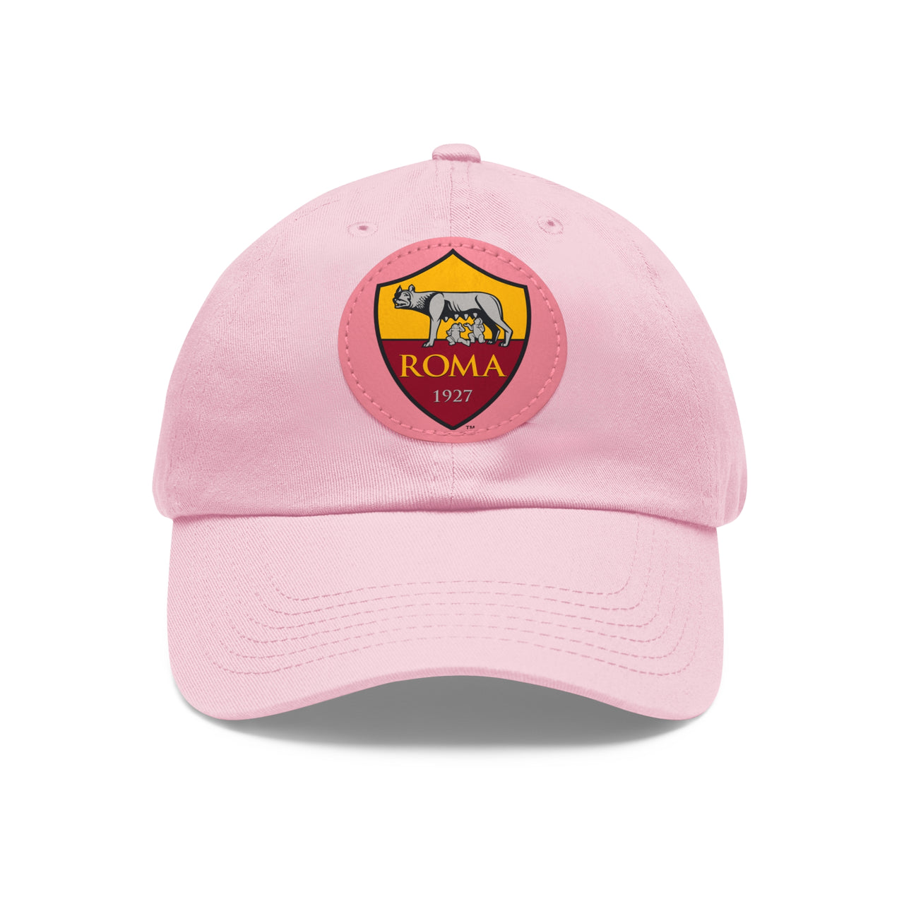 Roma Dad Hat with Leather Patch (Round)