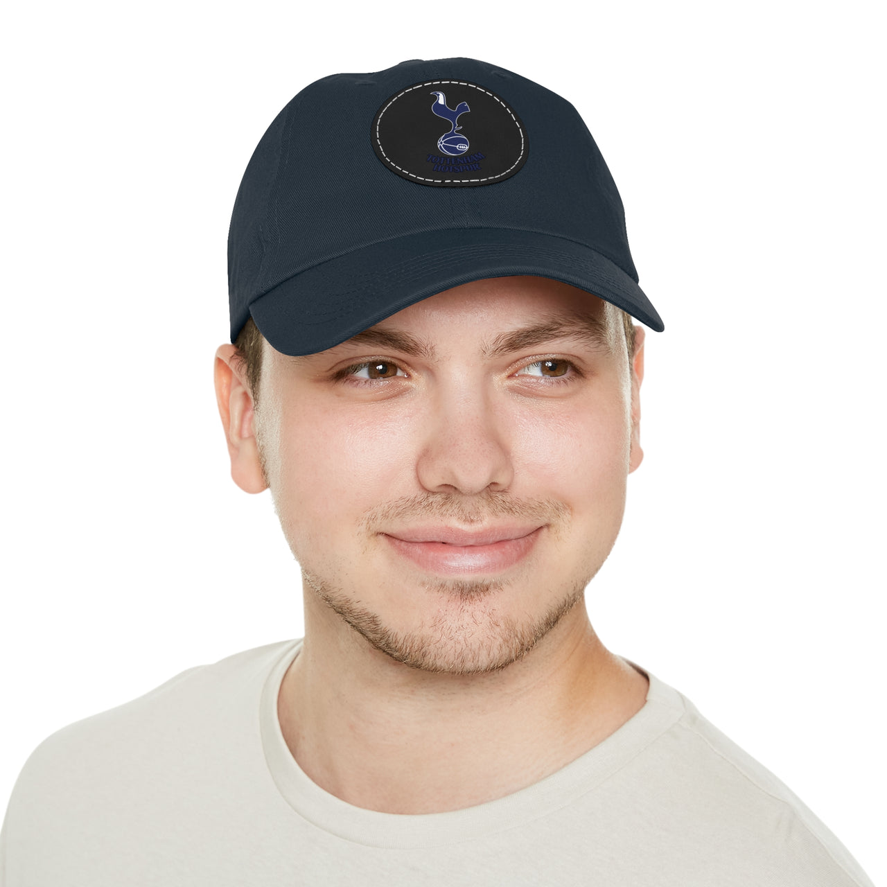 Tottenham Dad Hat with Leather Patch (Round)