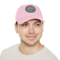 Thumbnail for Newcastle Dad Hat with Leather Patch (Round)