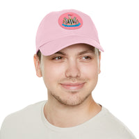 Thumbnail for Newcastle Dad Hat with Leather Patch (Round)