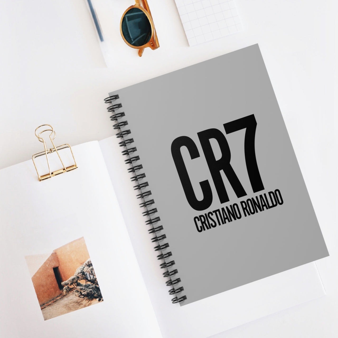 Cristiano Ronaldo Spiral Notebook - Ruled Line