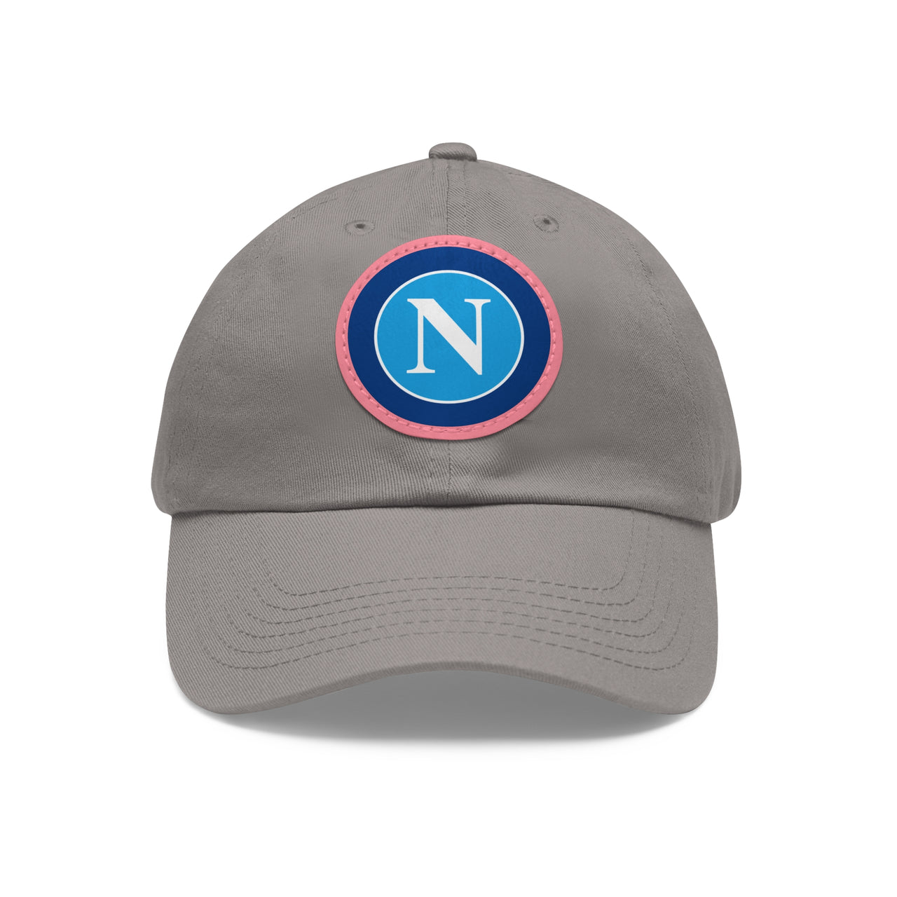 Napoli Dad Hat with Leather Patch (Round)