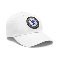 Thumbnail for Chelsea Dad Hat with Leather Patch (Round)