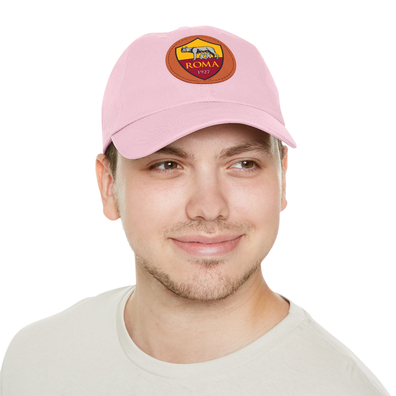 Roma Dad Hat with Leather Patch (Round)