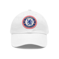 Thumbnail for Chelsea Dad Hat with Leather Patch (Round)