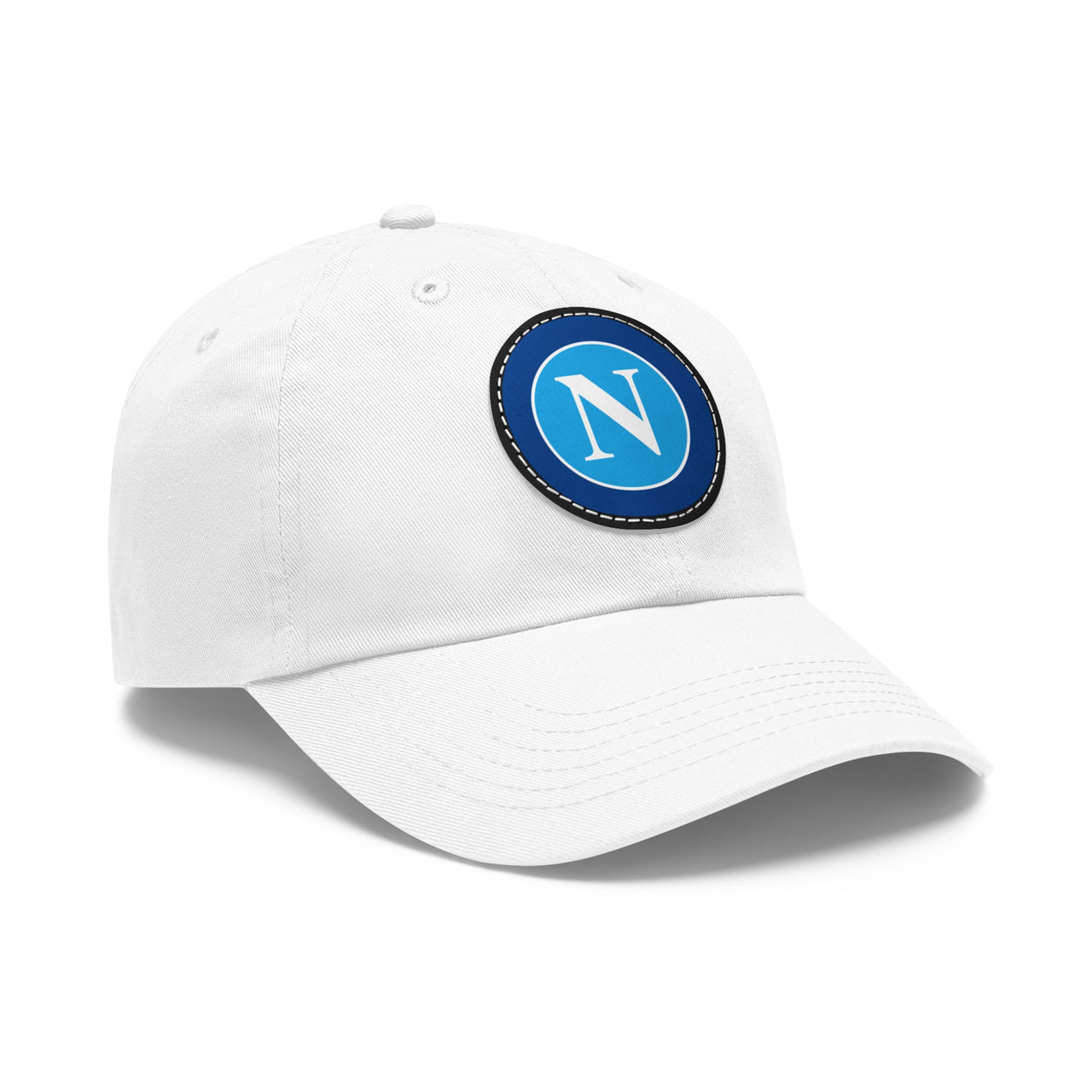 Napoli Dad Hat with Leather Patch (Round)