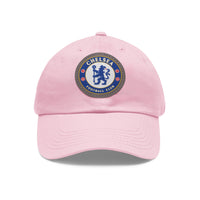 Thumbnail for Chelsea Dad Hat with Leather Patch (Round)