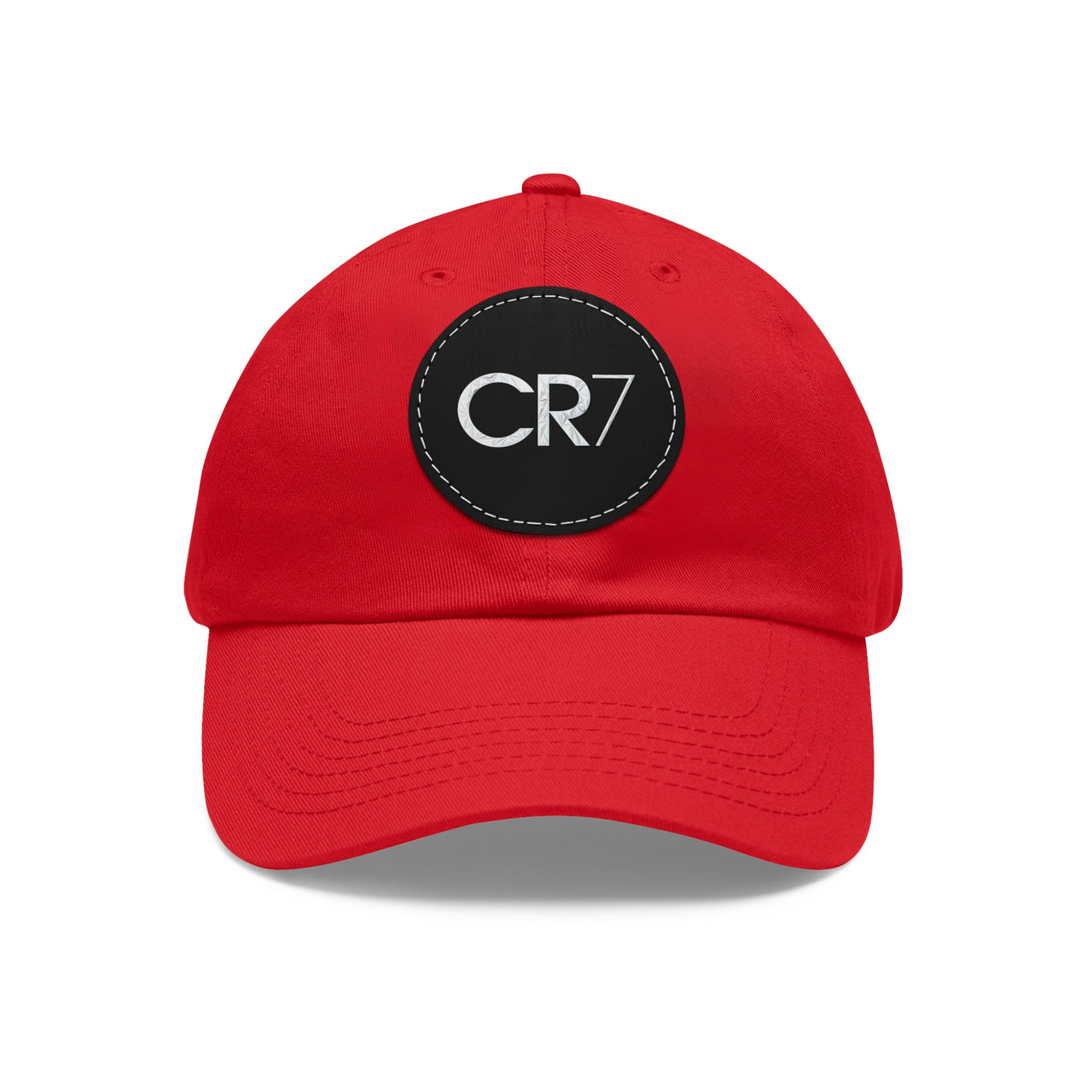 Cristiano Ronaldo CR7 Dad Hat with Leather Patch (Round)