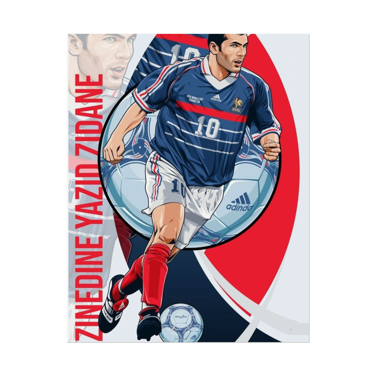 Zinedine Zidane France Rolled Posters