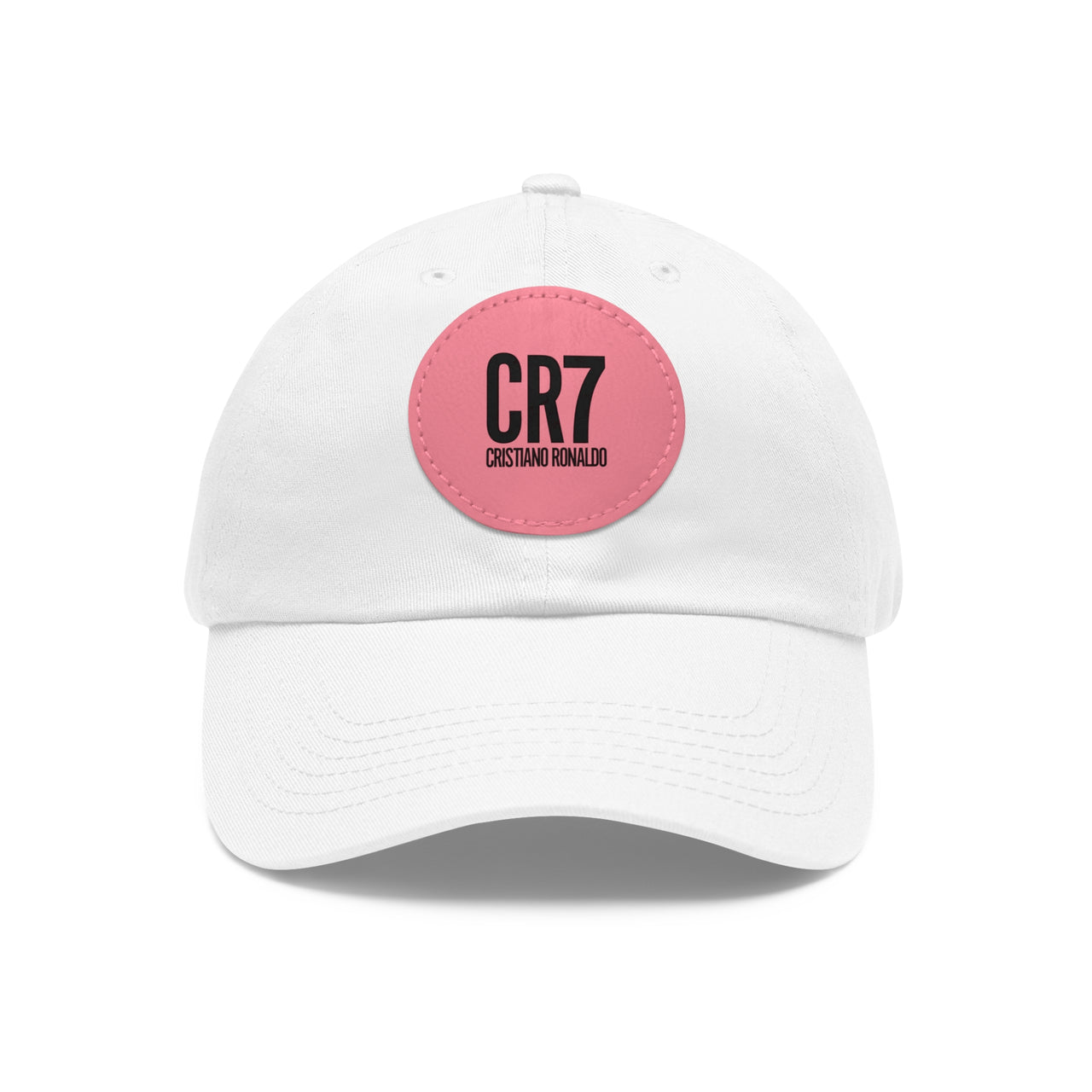 CR7 Dad Hat with Leather Patch (Round)