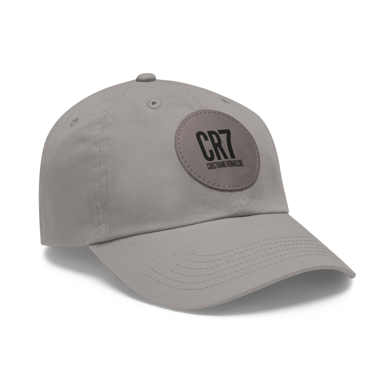 CR7 Dad Hat with Leather Patch (Round)