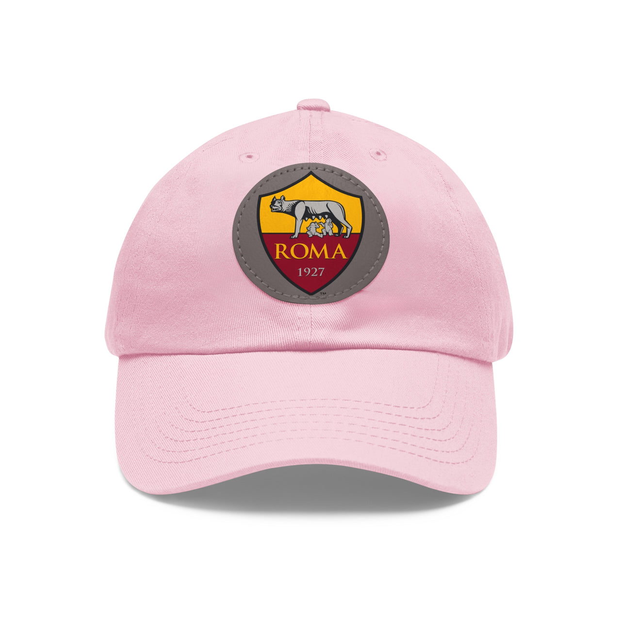 Roma Dad Hat with Leather Patch (Round)