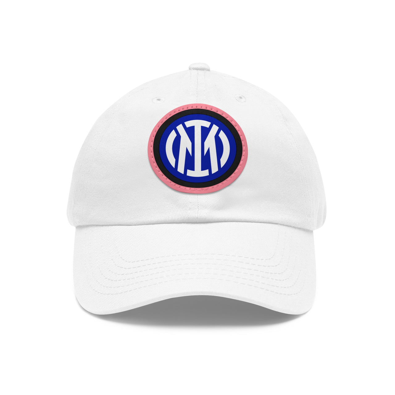 Inter Milan Dad Hat with Leather Patch (Round)