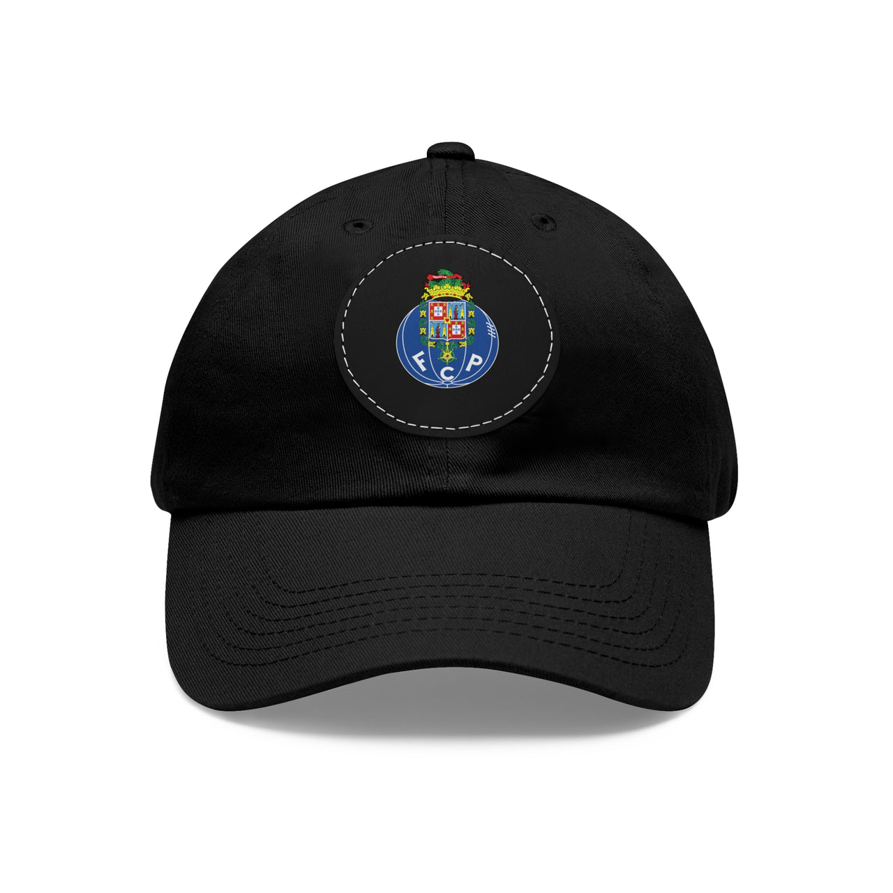 Porto Dad Hat with Leather Patch (Round)