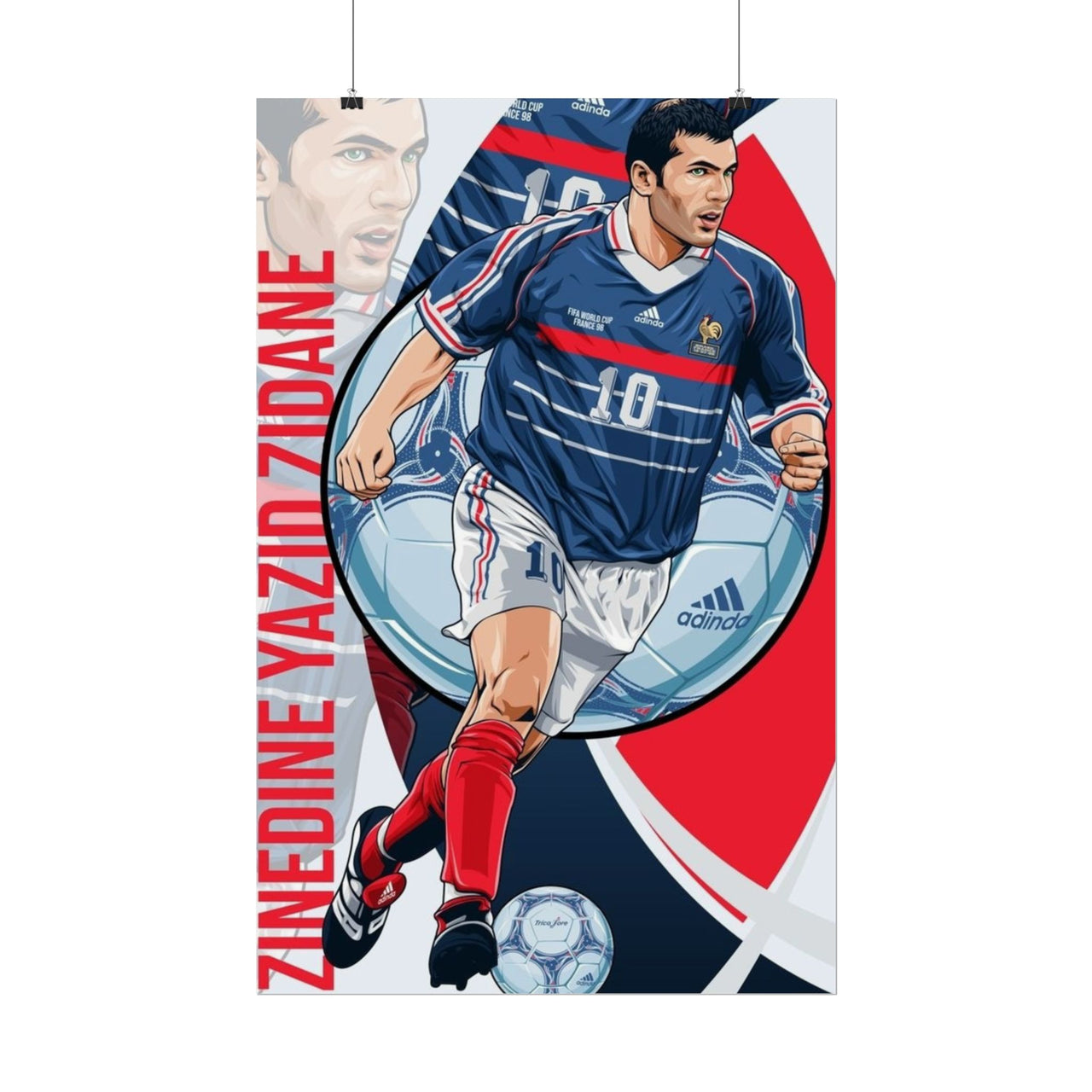 Zinedine Zidane France Rolled Posters