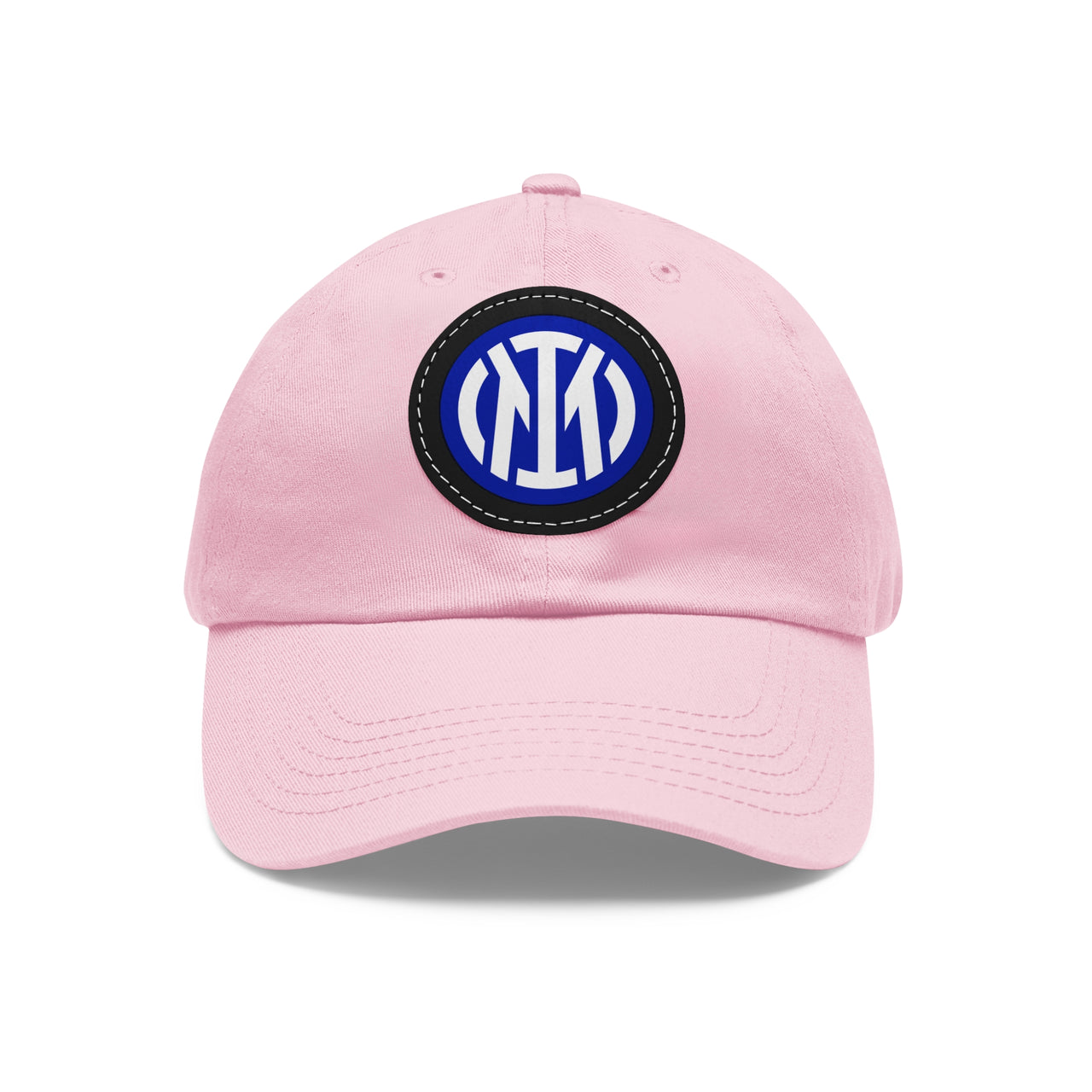 Inter Milan Dad Hat with Leather Patch (Round)