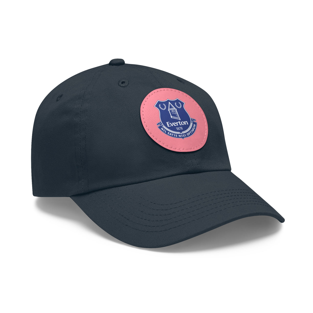 Everton Dad Hat with Leather Patch (Round)