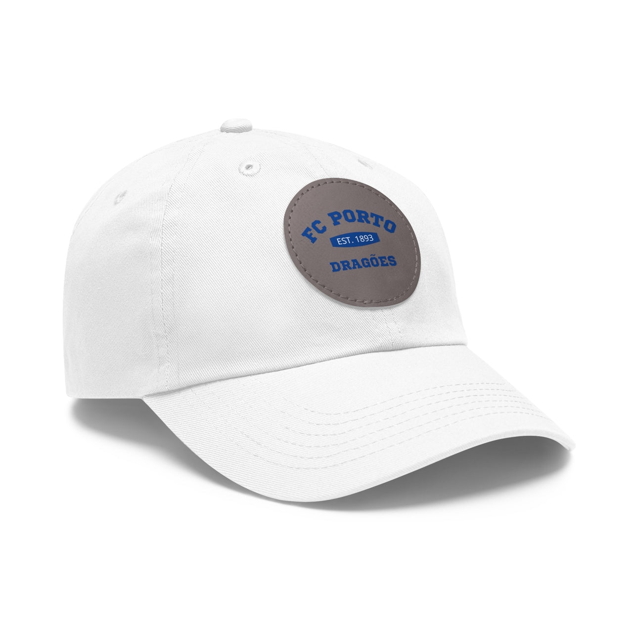 Porto Dad Hat with Leather Patch (Round)