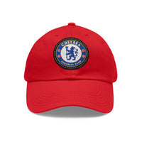 Thumbnail for Chelsea Dad Hat with Leather Patch (Round)