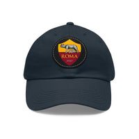 Thumbnail for Roma Dad Hat with Leather Patch (Round)