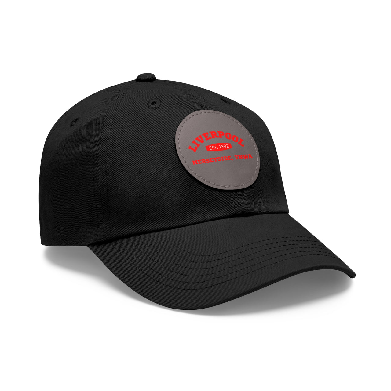 Liverpool YNWA Dad Hat with Leather Patch (Round)