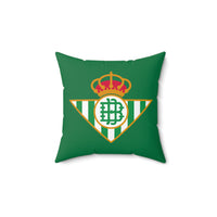 Thumbnail for Real Betis Spun Polyester Square Pillow