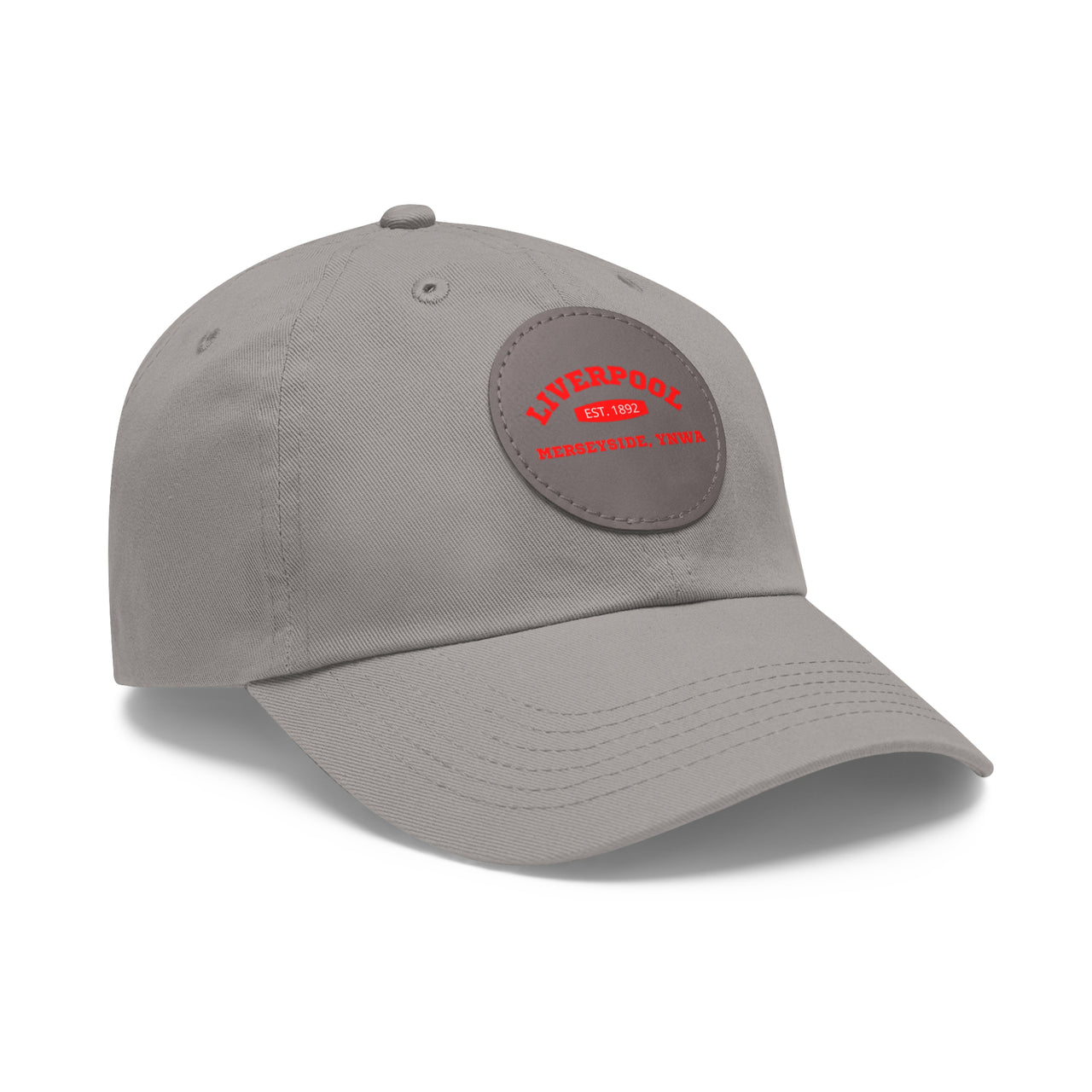 Liverpool YNWA Dad Hat with Leather Patch (Round)