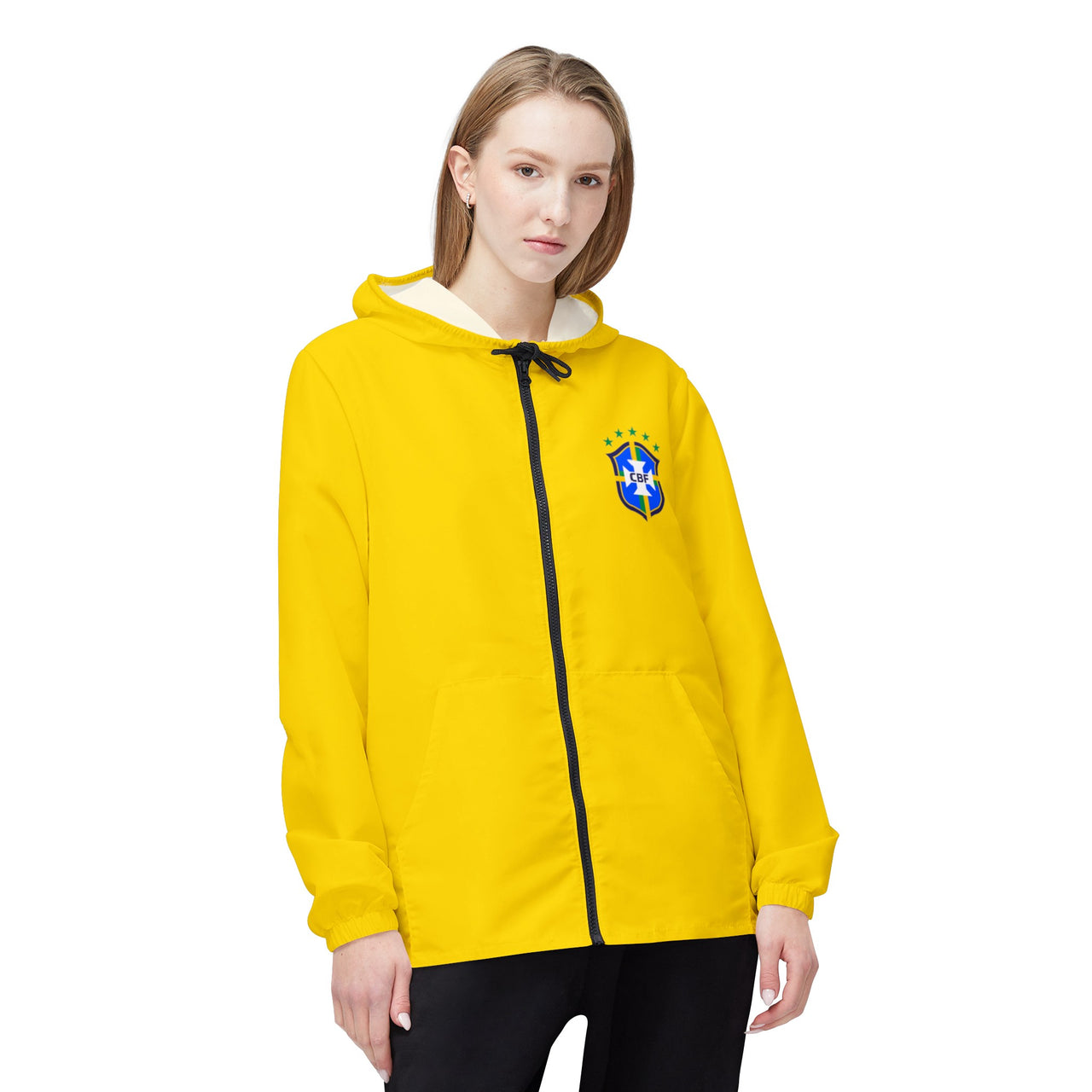 Brazil National Team Unisex Windbreaker Jacket (AOP)