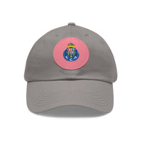 Thumbnail for Porto Dad Hat with Leather Patch (Round)