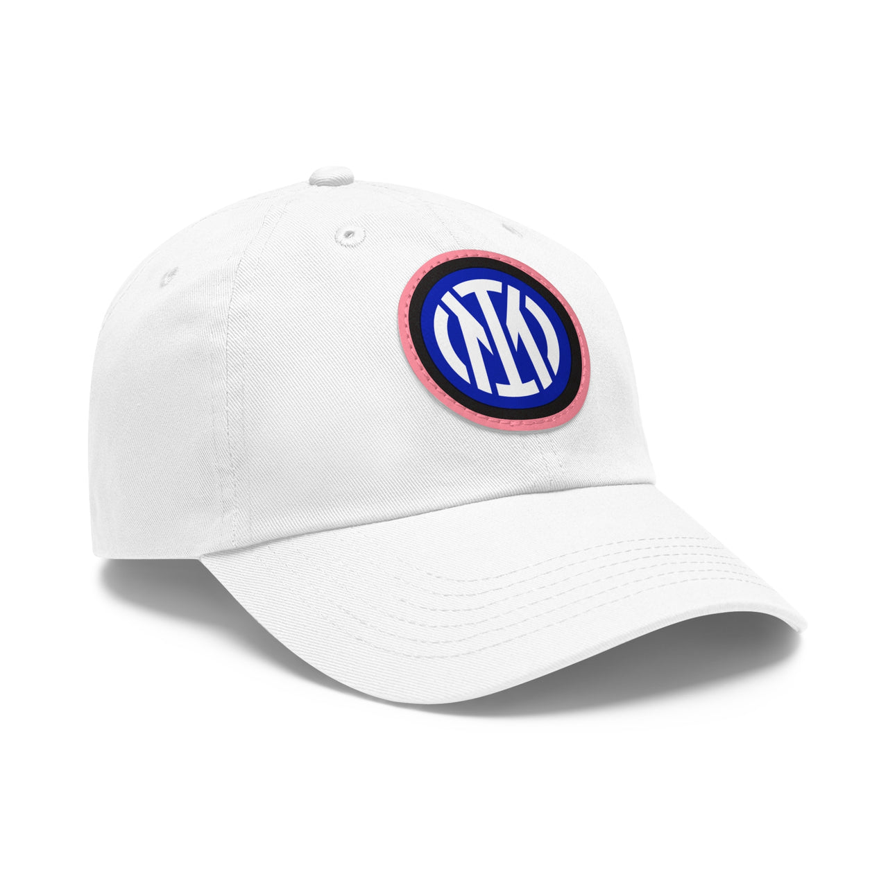 Inter Milan Dad Hat with Leather Patch (Round)