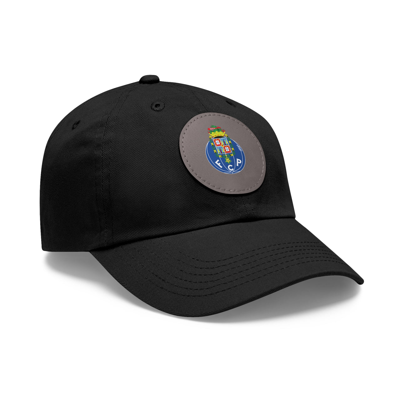 Porto Dad Hat with Leather Patch (Round)