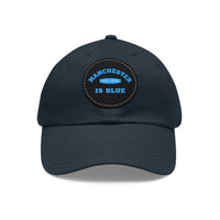 Thumbnail for Manchester City Dad Hat with Leather Patch (Round)