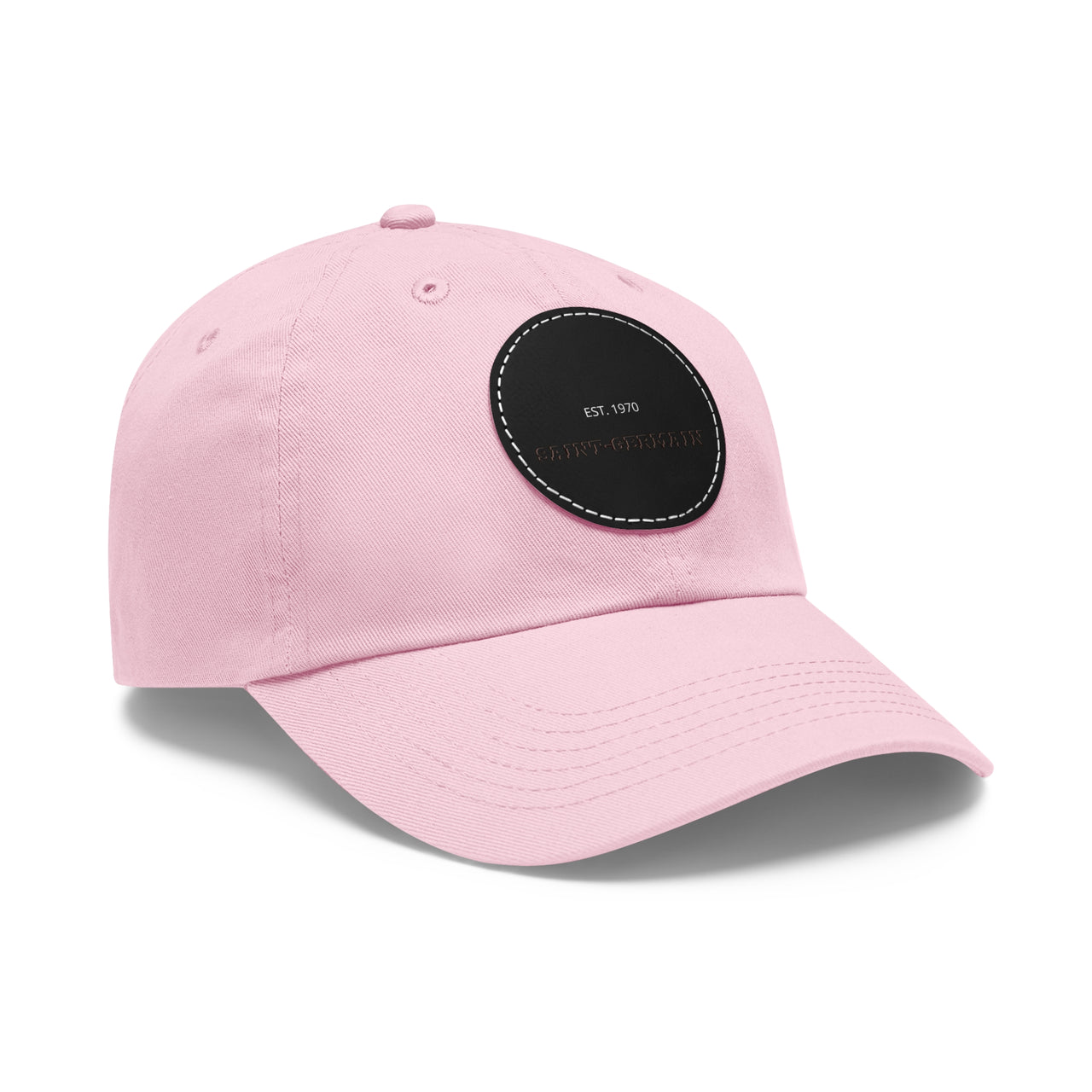 PSG Dad Hat with Leather Patch (Round)