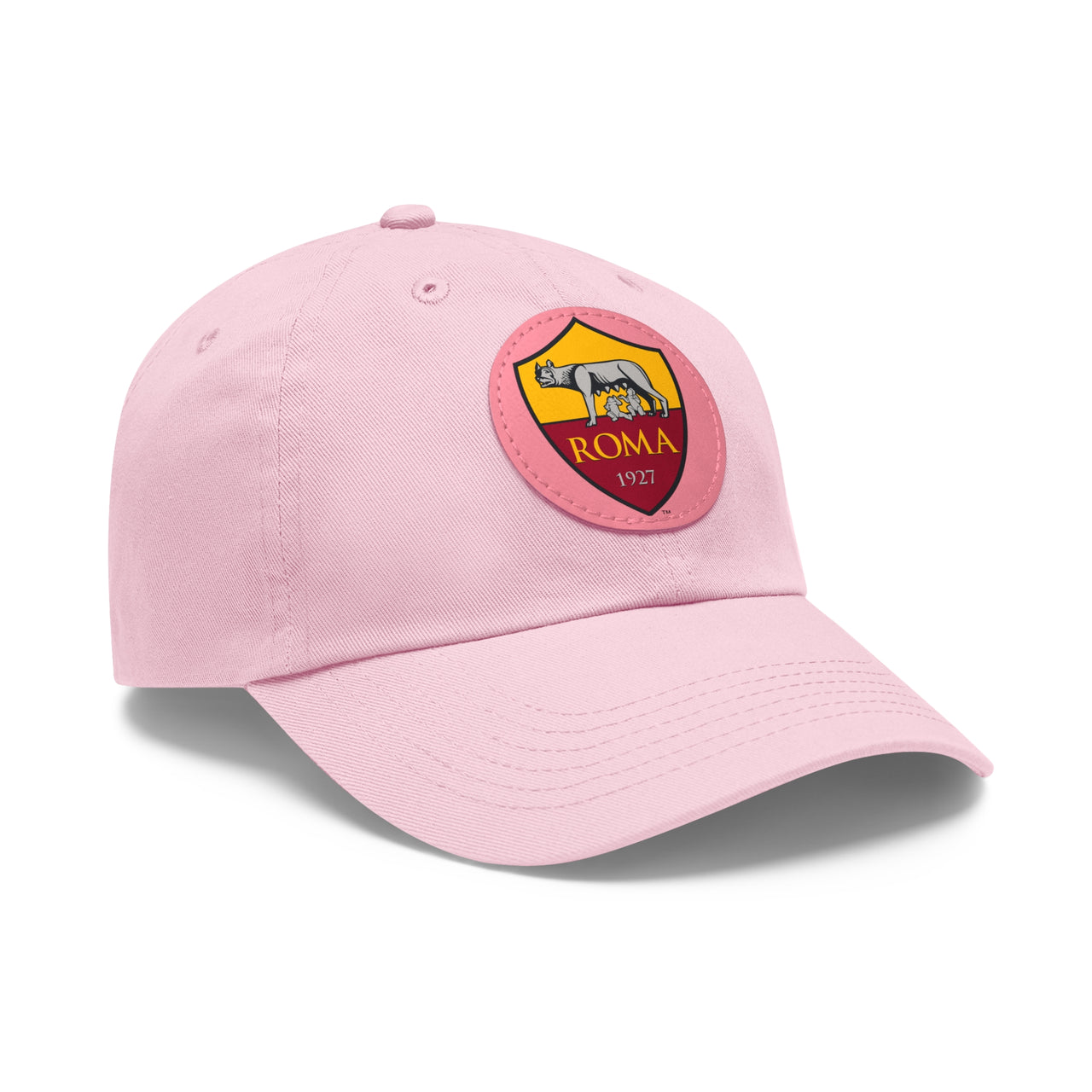 Roma Dad Hat with Leather Patch (Round)