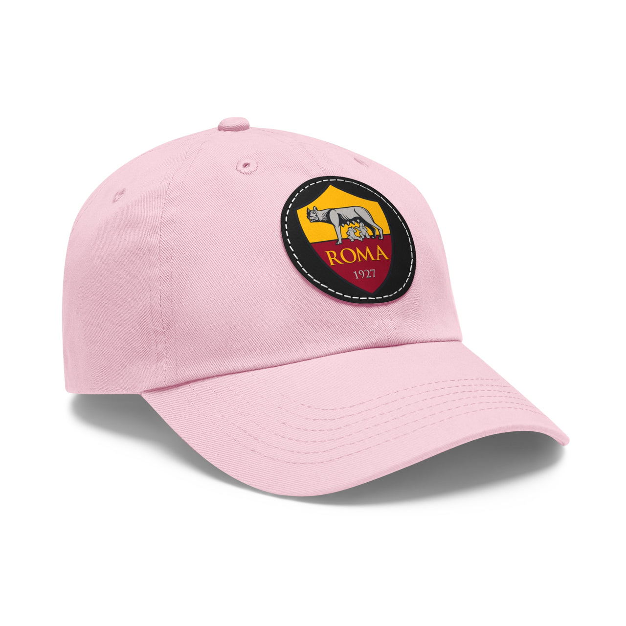 Roma Dad Hat with Leather Patch (Round)