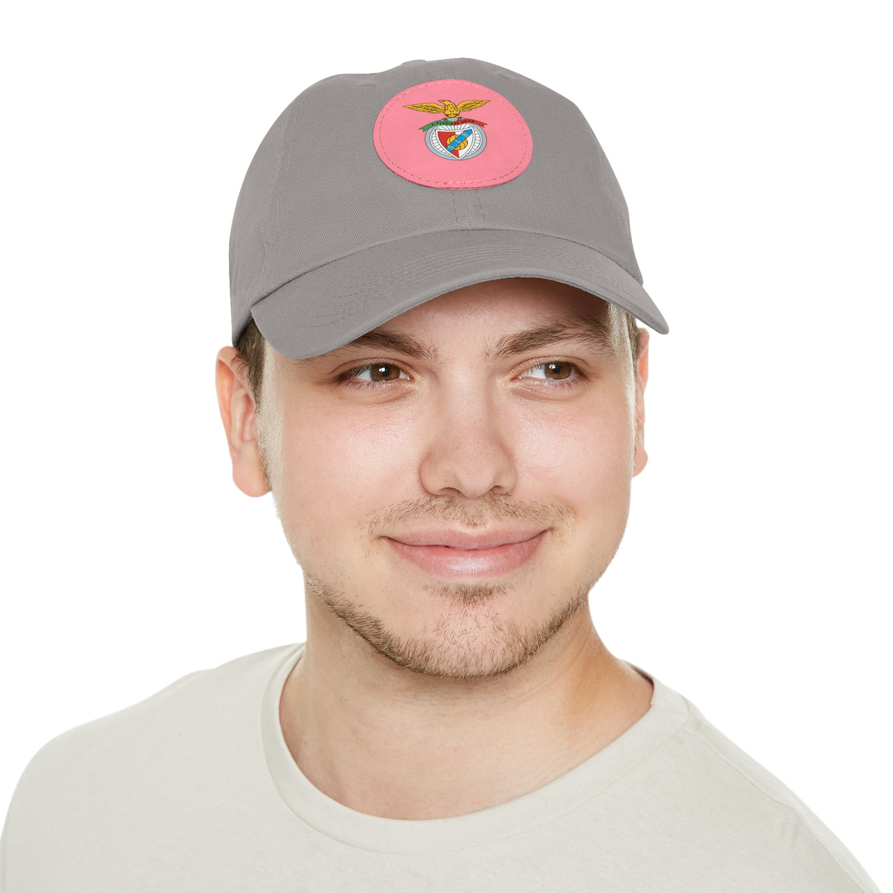 Benfica Dad Hat with Leather Patch (Round)