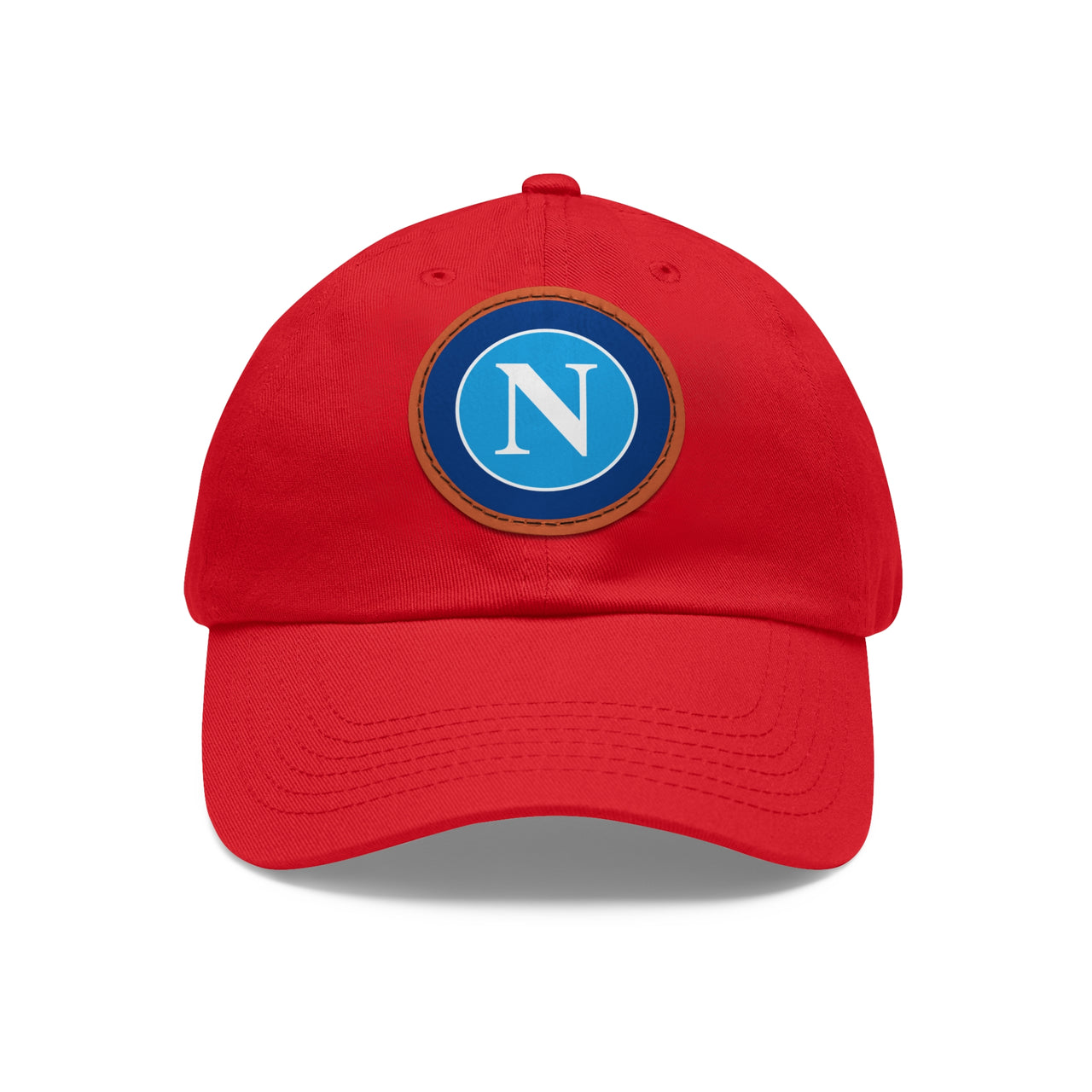 Napoli Dad Hat with Leather Patch (Round)