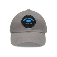 Thumbnail for Manchester City Dad Hat with Leather Patch (Round)