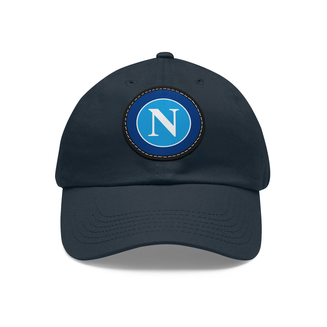 Napoli Dad Hat with Leather Patch (Round)