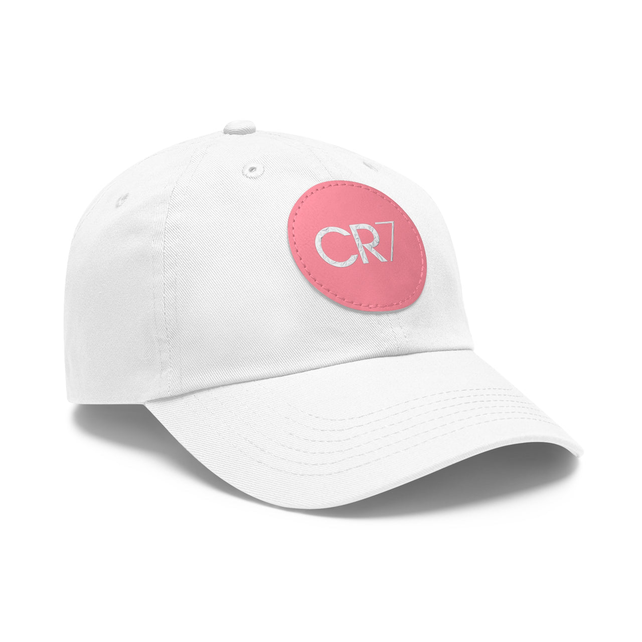 Cristiano Ronaldo CR7 Dad Hat with Leather Patch (Round)