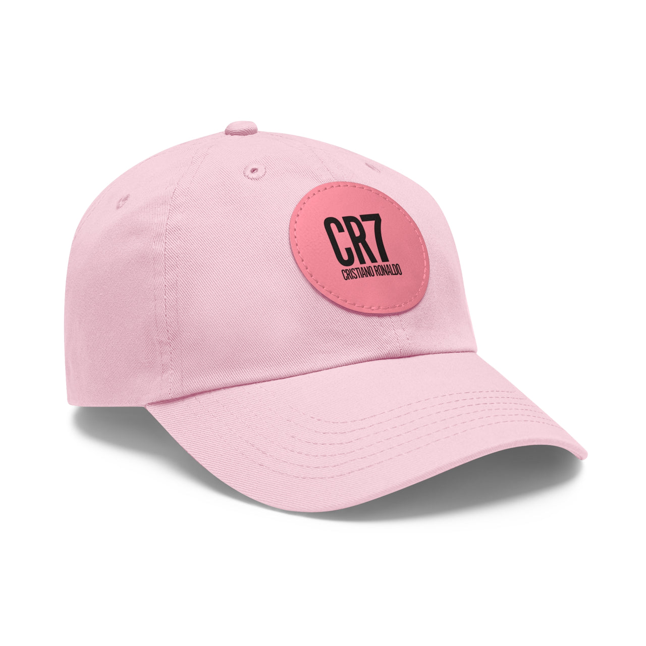 CR7 Dad Hat with Leather Patch (Round)