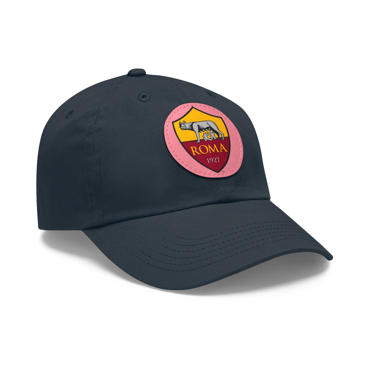 Roma Dad Hat with Leather Patch (Round)