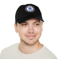 Thumbnail for Chelsea Dad Hat with Leather Patch (Round)