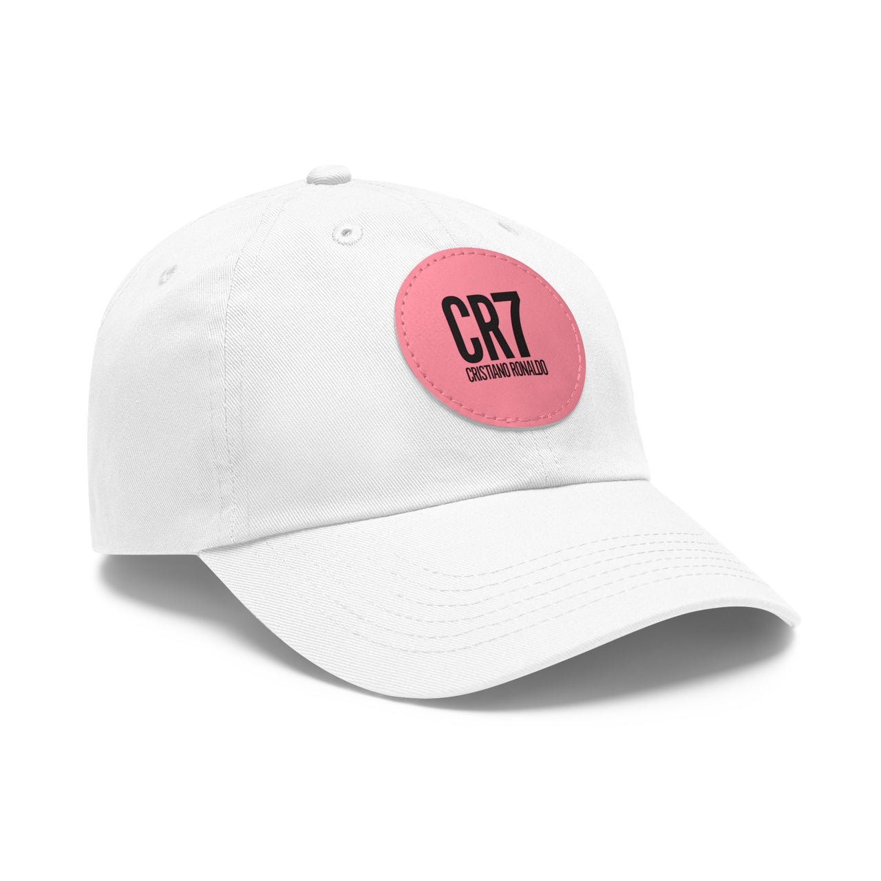 CR7 Dad Hat with Leather Patch (Round)