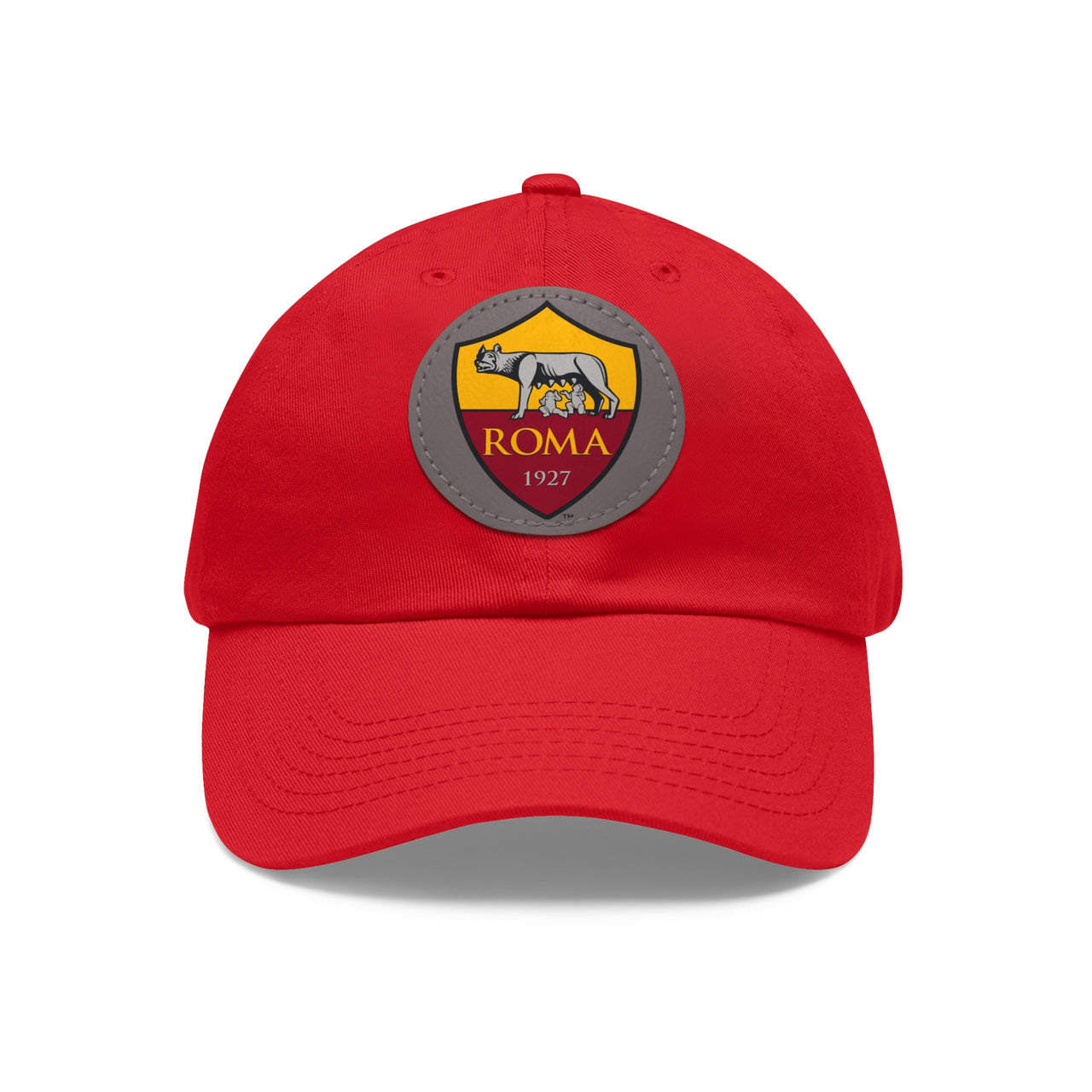 Roma Dad Hat with Leather Patch (Round)