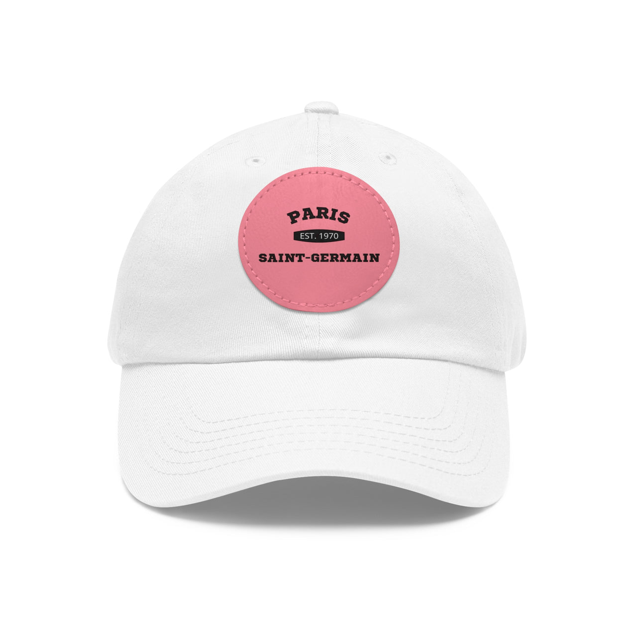 PSG Dad Hat with Leather Patch (Round)