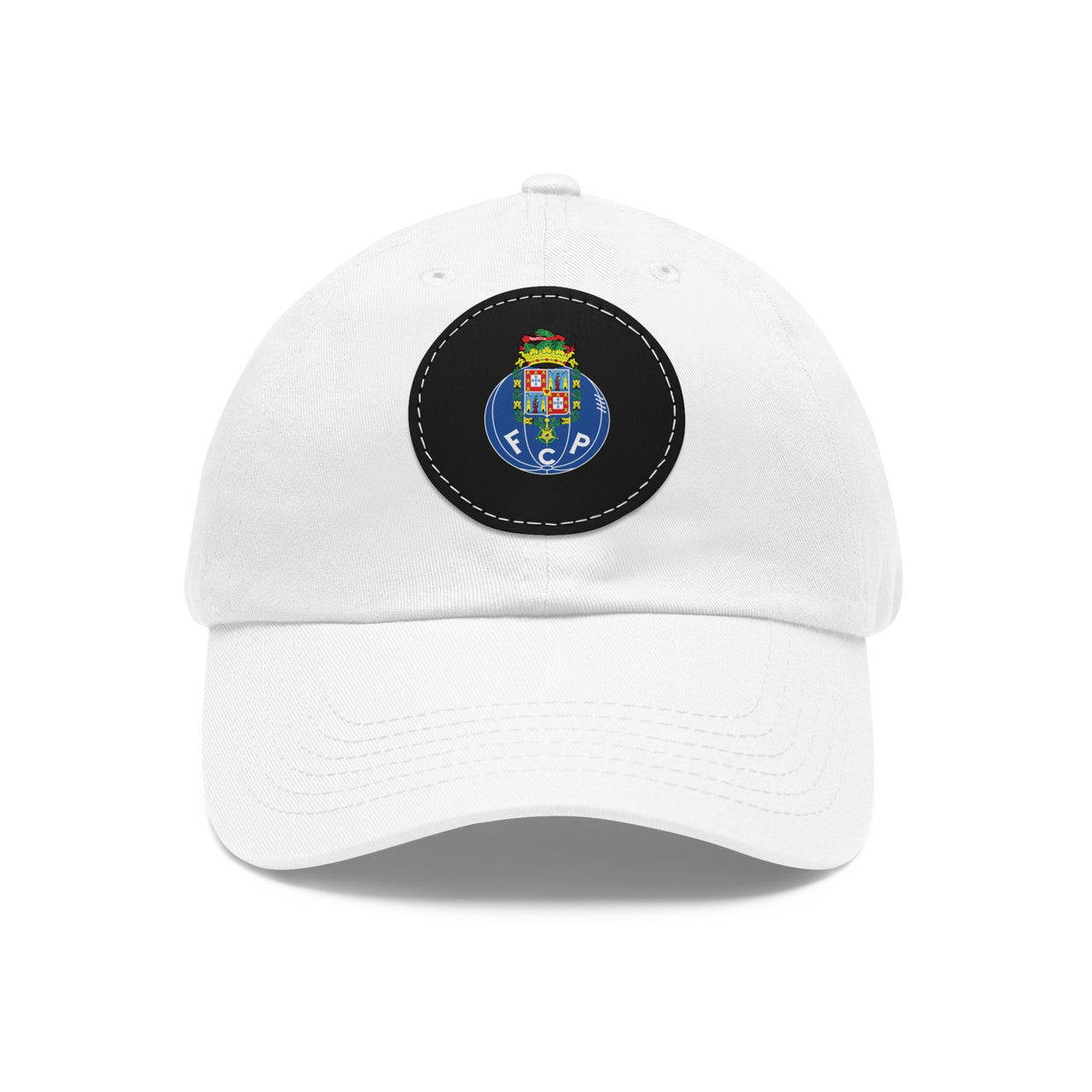 Porto Dad Hat with Leather Patch (Round)